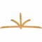 Ekena Millwork Davenport Rough Sawn Timber Gable Bracket, Western Red Cedar, 96"W x 52"H x 2"D x 4"F, 13/12 Pitch GBW096X52X0204DAV00RWR - alternate 2